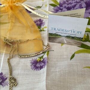 Trades of Hope Gold Two Tone Necklace